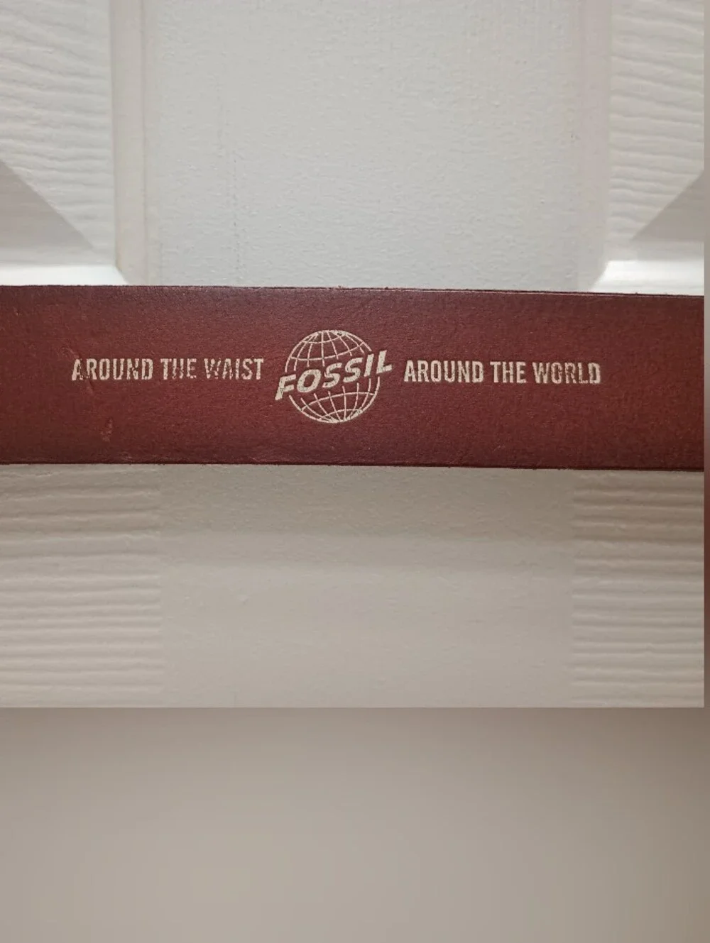 Fossil Belt Mens 6315200 Brown Cow Hide Size 44